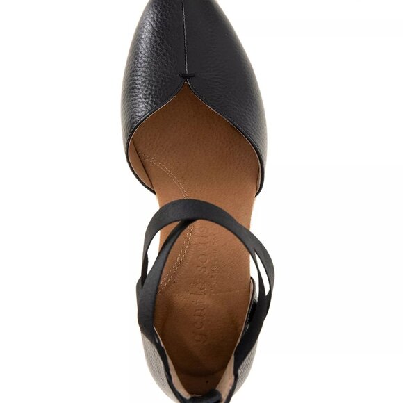 Gentle Souls Women's Shoes Orya Wedge, Black Size 8M - Picture 4 of 5